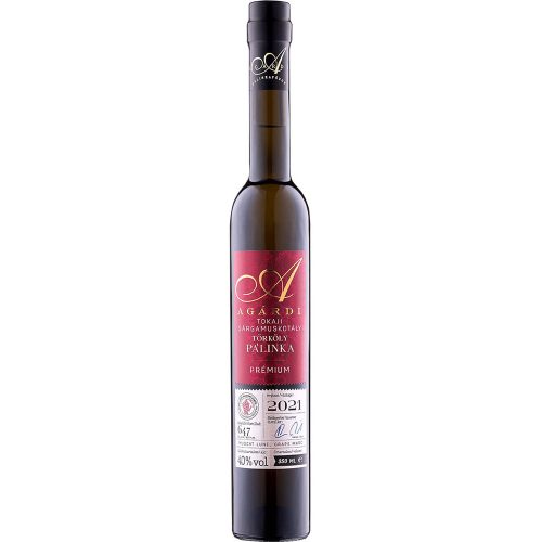 Agárdi Prémium Tokaji Sárgamuskotály Törköly pálinka 40% 0,35L